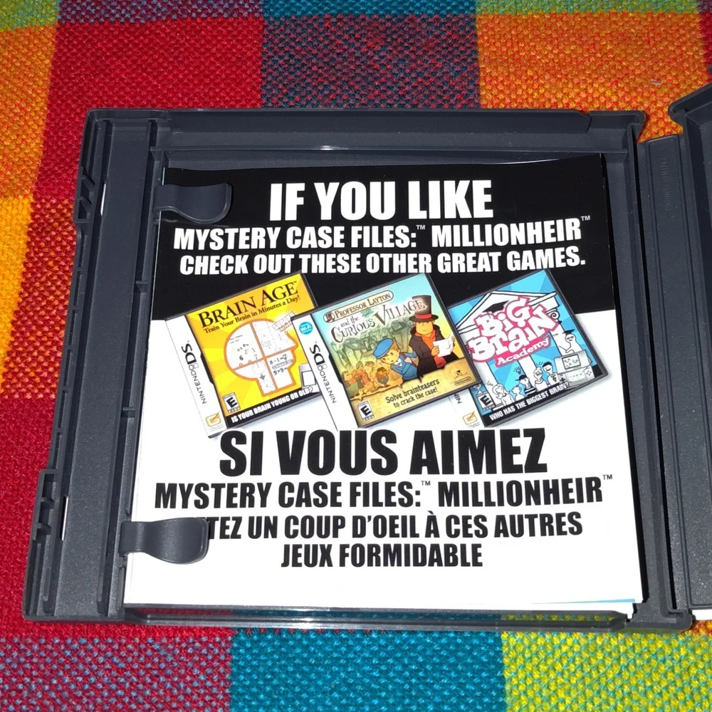 Mystery Case Files: MillionHeir (Nintendo DS, 2008)